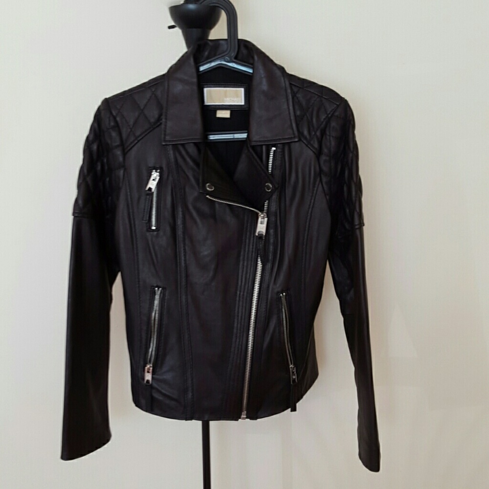 Lightly Worn Michael Kors Leather Jacket
